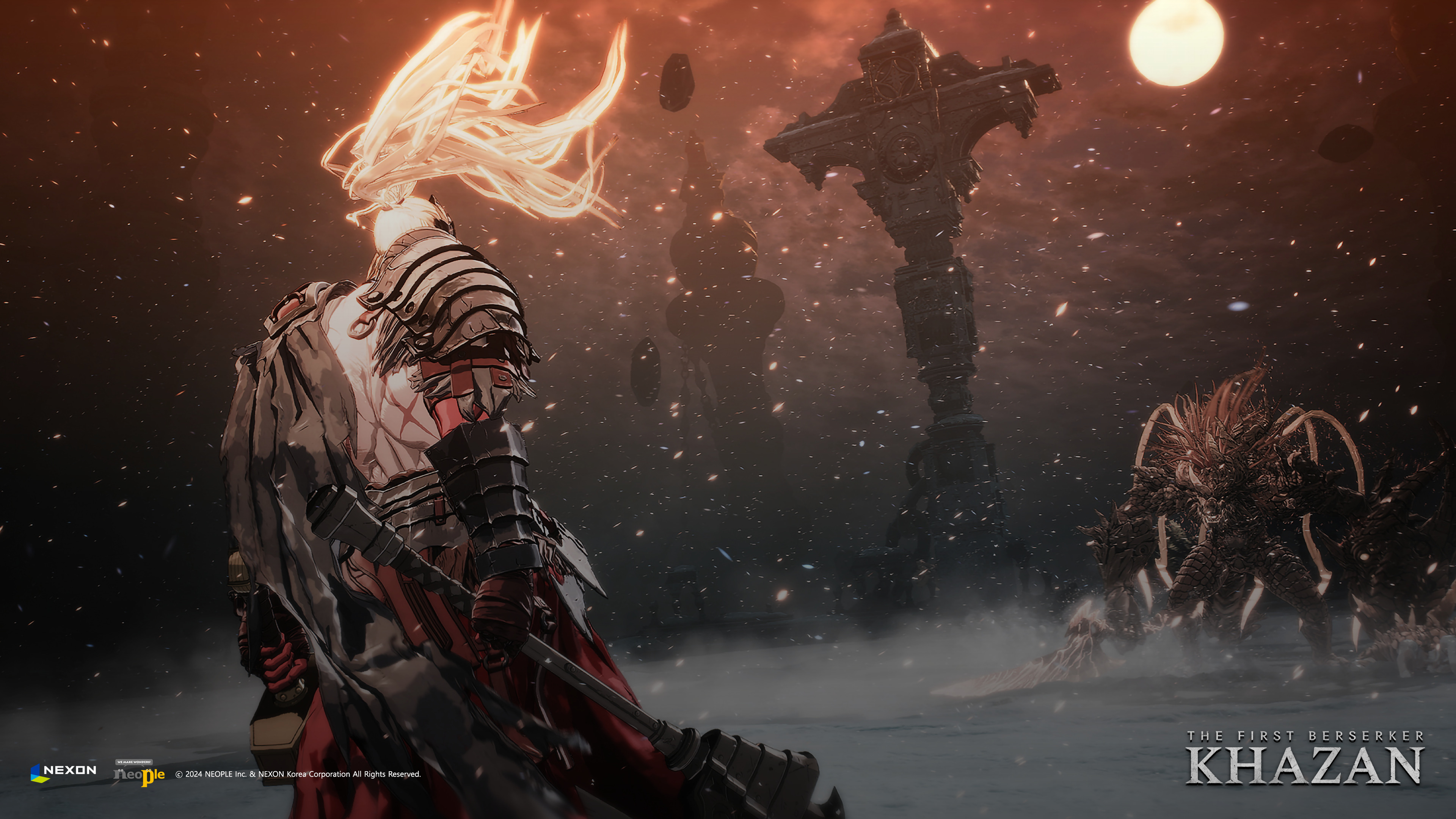 The First Berserker: Khazan: Khazan fights a beast